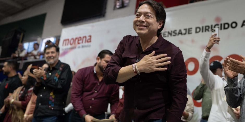 El dirigente nacional de Morena, Mario Delgado Carrillo, el pasado 22 de septiembre en Ensenada.