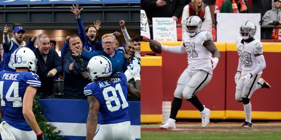 Colts y Raiders se ven las caras en busca de asegurar su presencia en los playoffs de la NFL.