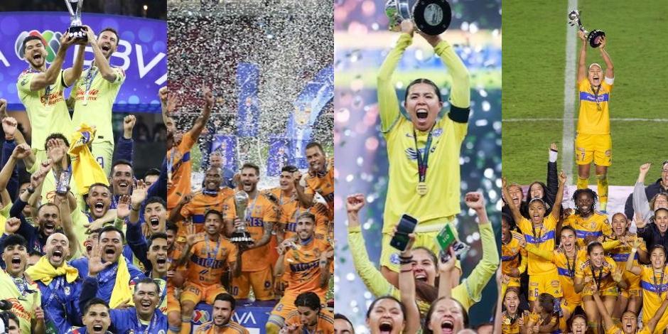 América y Tigres acapararon los reflectores en la Liga MX, dominando y consiguiendo campeonatos en las ramas varonil y femenil