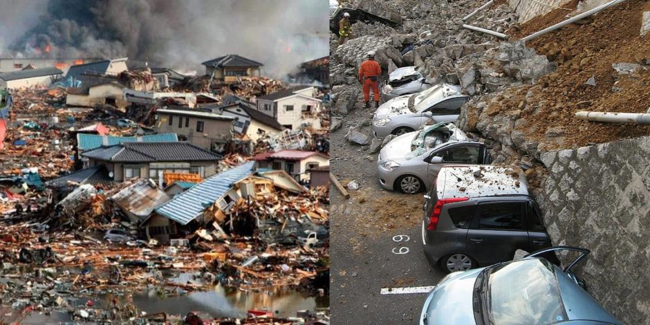 VIDEOS del terremoto en Japón muestran cómo se abrió la tierra y las primeras olas del tsunami.