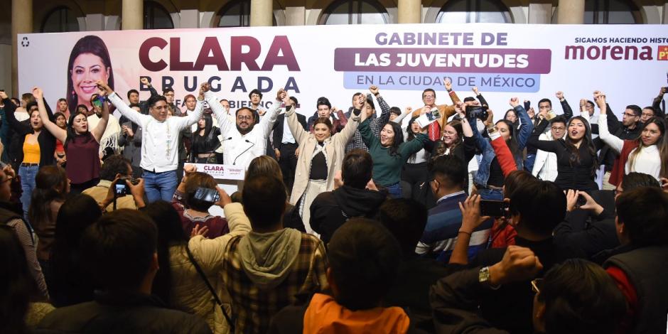 Clara Brugada rumbo a las elecciones de junio de este año.