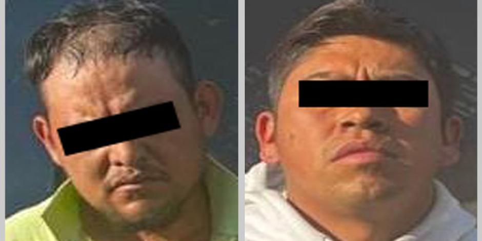 Presuntos integrantes de La Familia Michoacana detenidos en Texcaltitlán.