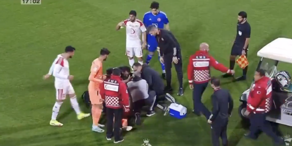 Andy Delort, exdelantero de Tigres, se desplomó en pleno encuentro de la final de la Copa de las Estrellas de Qatar.