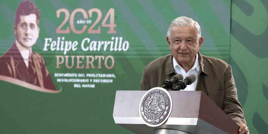 El Presidente en conferencia de prensa desde Acapulco, Guerrero, ayer.