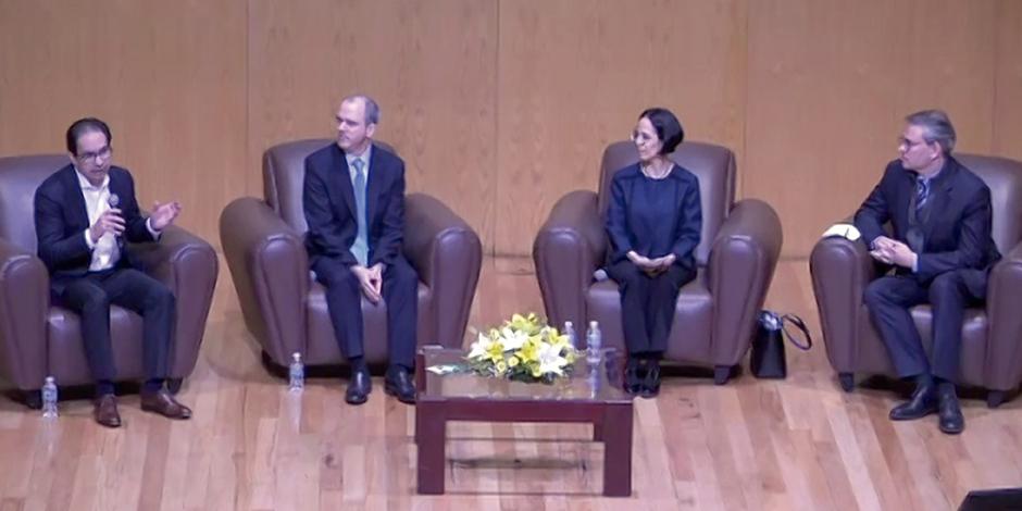 Carlos Capistrán, Ernesto Revilla, Alejandrina Salcedo y Miguel Messmacher, ayer.