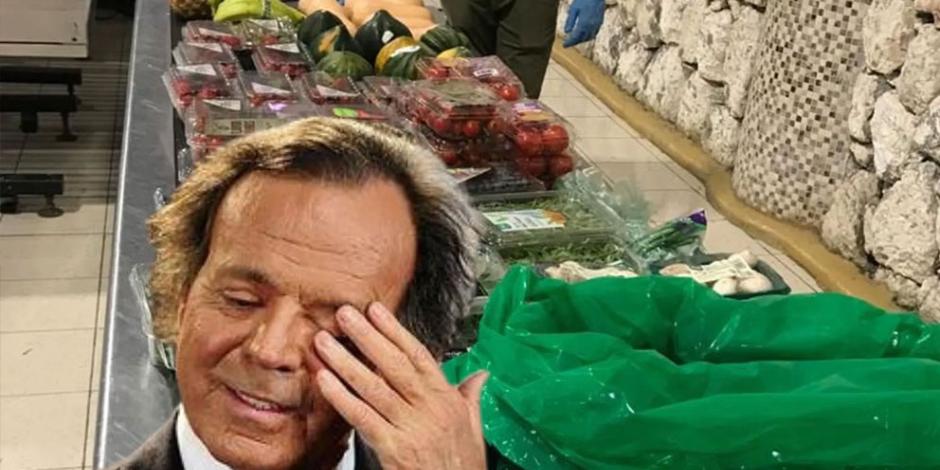 A Julio Iglesias le confiscan kilos de frutas y verduras en el aeropuerto (VIDEO)