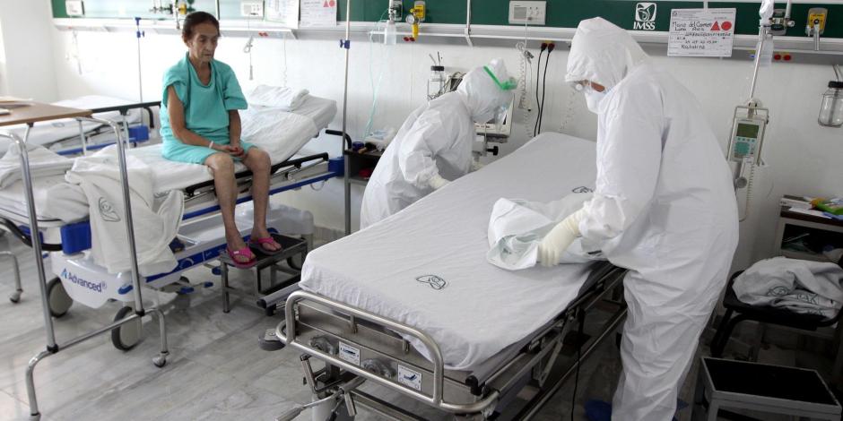 COVID-19 en México. Ssa afirma que hay disponibilidad de camas hospitalarias ante repunte de casos.