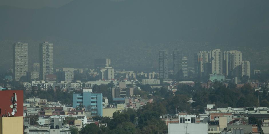 Calidad del aire en la Ciudad de México, el pasado 1 de enero.