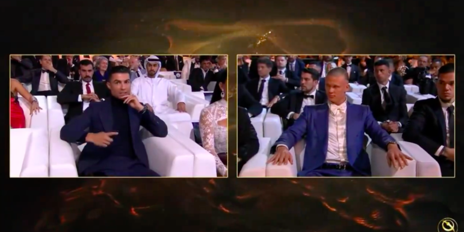 Cristiano Ronaldo y su gesto especial con Erling Haaland