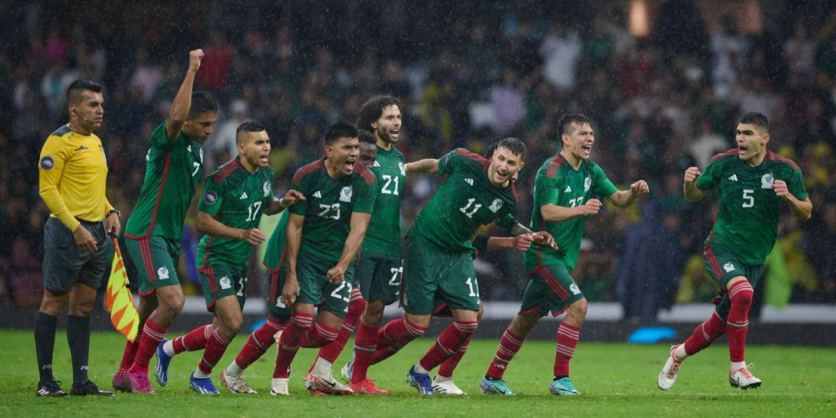 Selección Mexicana en uno de sus partidos de 2023