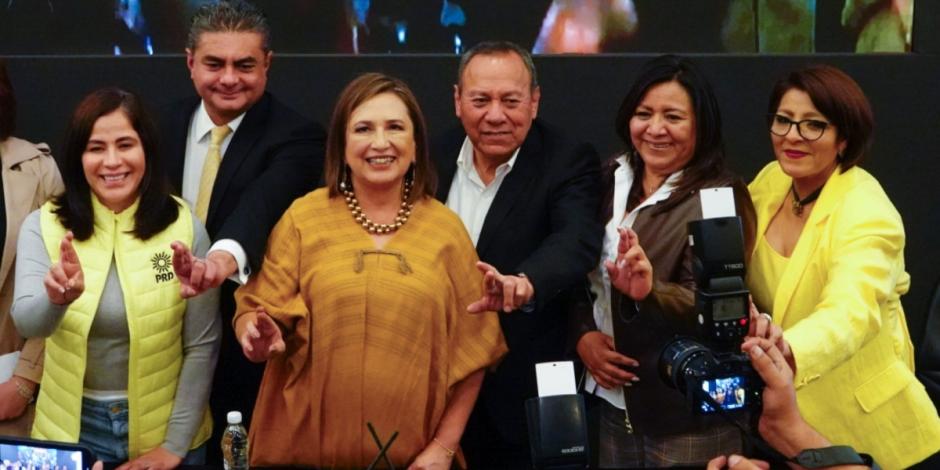 PRD ratifica candidatura de Xóchitl Gálvez a la Presidencia