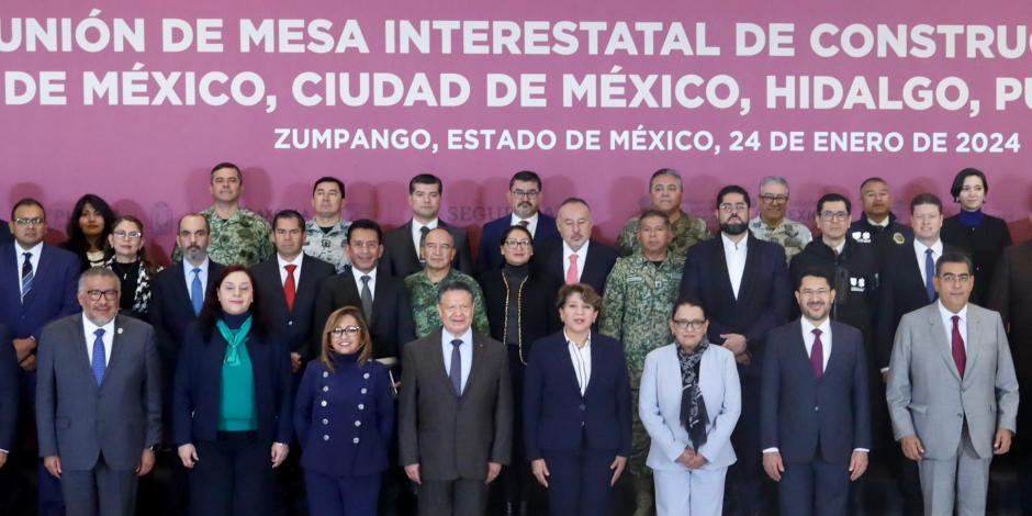 En segunda Mesa interestatal participaron las gobernadoras de Edomex y Tlaxcala y los mandatarios de Hidalgo y Puebla, además del Jefe de Gobierno.