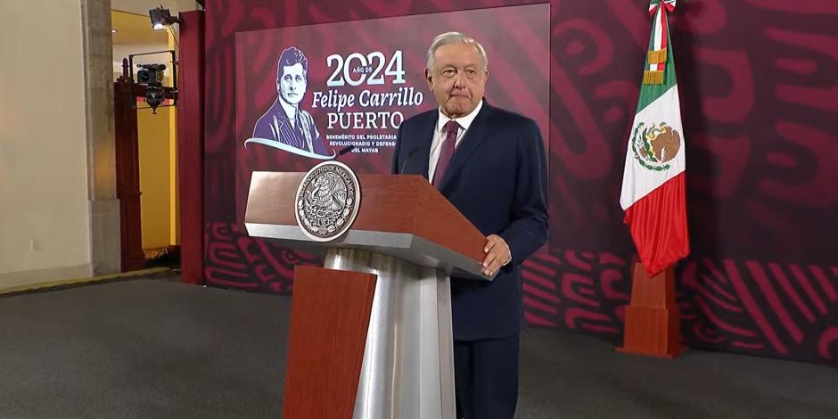 Andrés Manuel López Obrador, este jueves 25 de enero del 2024.