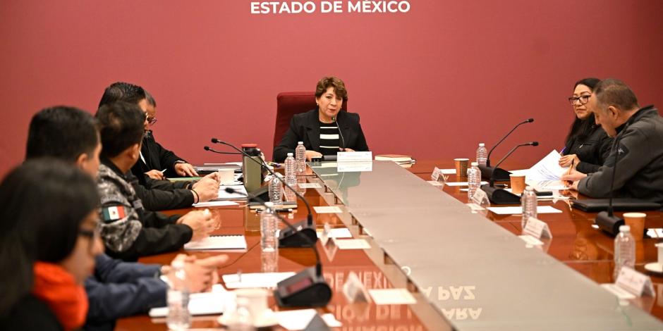 La gobernadora constitucional del Estado de México.