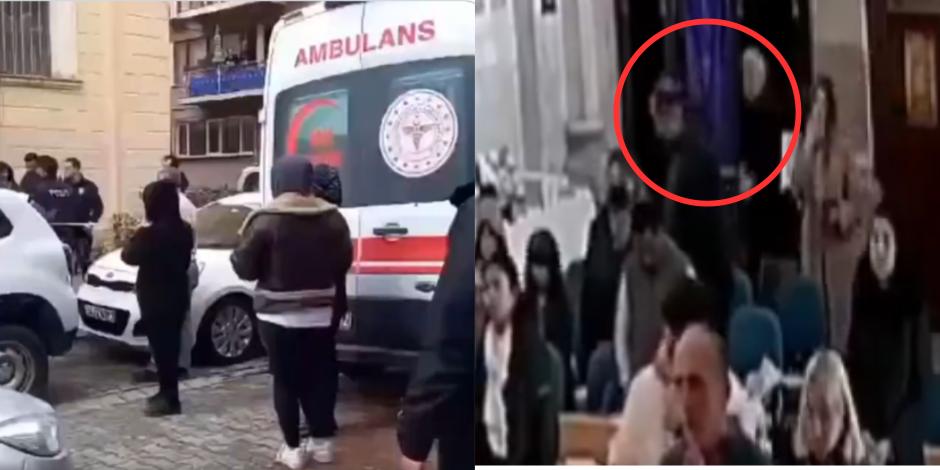 Dos sujetos encapuchados irrumpieron en plena misa y asesinaron a balazos a un hombre en Estambul.