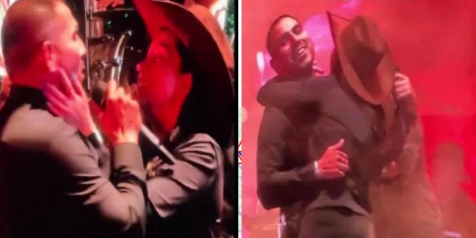Espinoza Paz es víctima de acoso a medio show; mujer intenta besarlo en la boca (VIDEO)