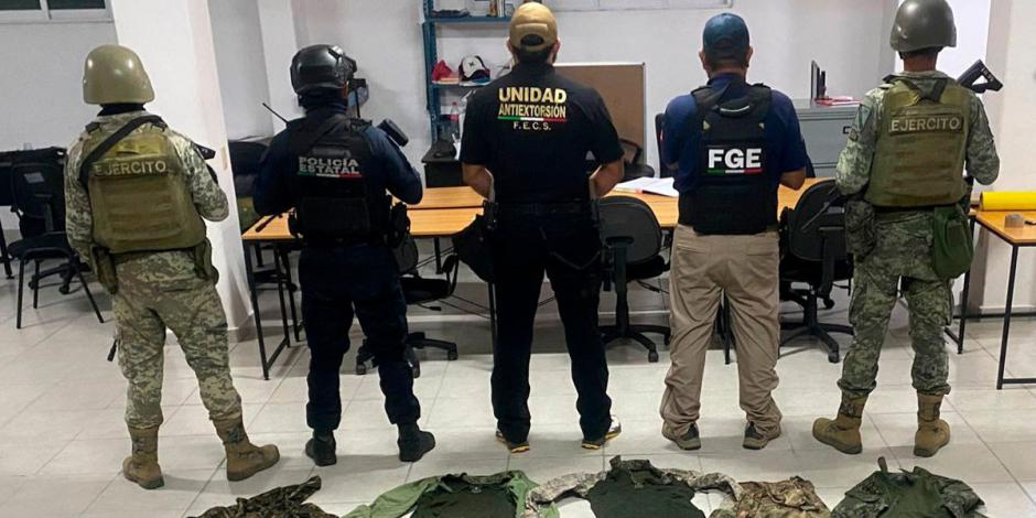 Agentes de la Policía Ministerial detienen a individuos tras enfrentamiento armado en Zihuatanejo.