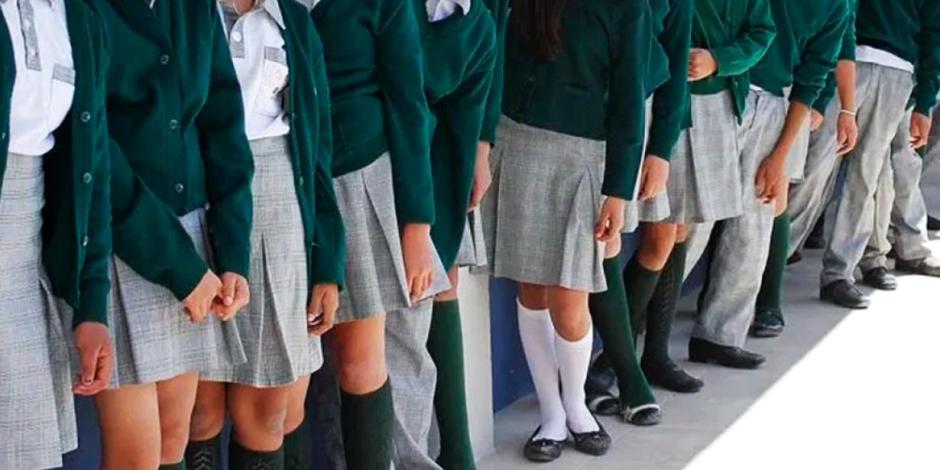 Uniformes en las escuelas de México.