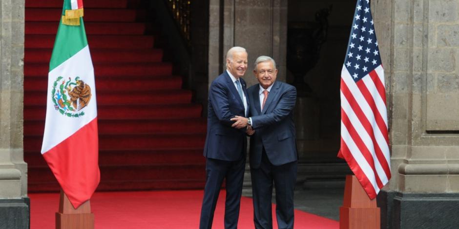 AMLO y Biden reunidos