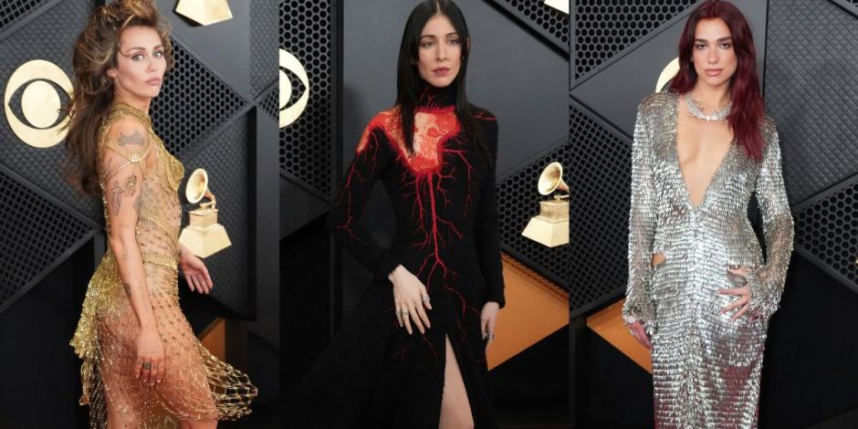 Te mostramos los mejores looks de la alfombra roja en los Premios Grammy 2024.