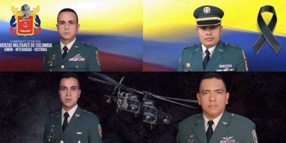 Mueren 4 militares colombianos en accidente aéreo cerca de frontera con Panamá.