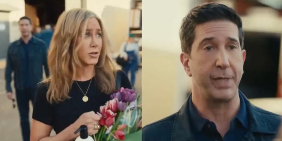 Jennifer Aniston y David Schwimmer vuelven juntos a la TV en romántico comercial (VIDEO)