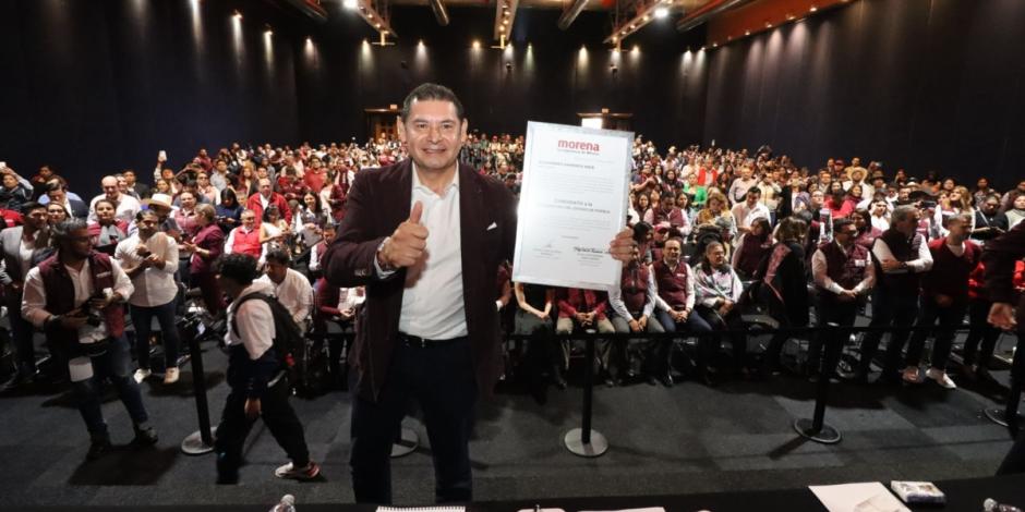 Alejandro Armenta, candidato único a la gubernatura del Puebla por MORENA