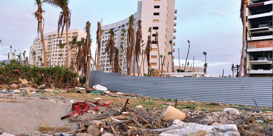El huracán provocó la muerte de 52 personas en Guerrero, según el reporte “Climate and Catastrophe Insight”.