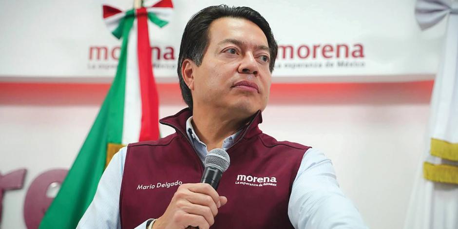 El dirigente nacional del guinda, Mario Delgado, aseguro que Morena es el partido favorito para las elecciones del 2 de junio.