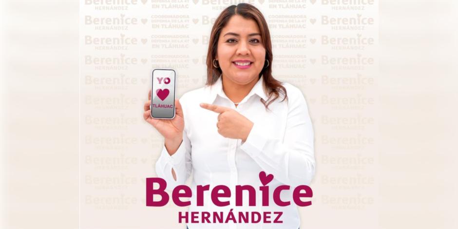¿Quién es Berenice Hernández, candidata de Morena a la alcaldía Tláhuac para las elecciones de 2024?