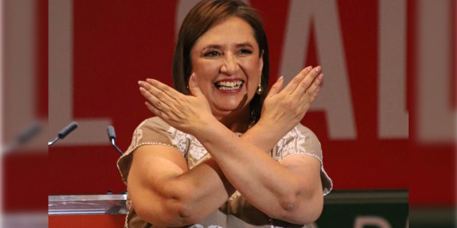 La precandidata de la coalición Fuerza y Corazón por México, Xóchitl Gálvez
