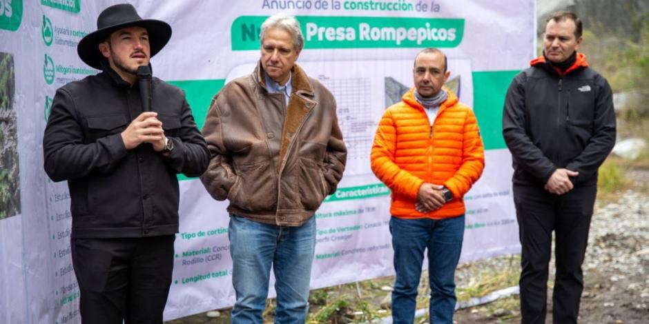 Samuel García asegura que la Nueva Presa Rompepicos 2 garantizará seguridad hídrica para Nuevo León