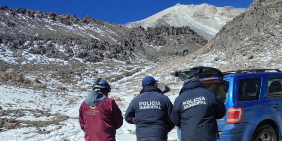 11 alpinistas se extraviaron al escalar el Pico de Orizaba.