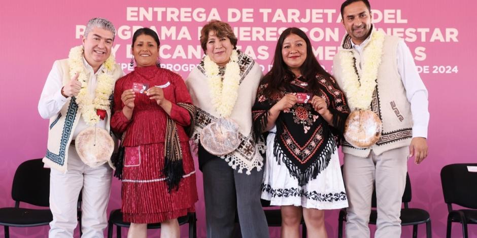 La Gobernadora Delfina Gómez lleva el Programa “Mujeres con Bienestar” a San Felipe del Progreso