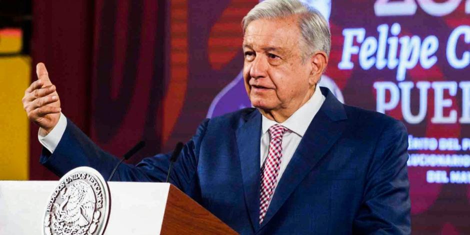 AMLO en Palacio Nacional.