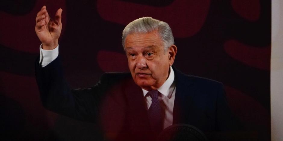 Andrés Manuel López Obrador, presidente de México, ofreció su conferencia de prensa este lunes 22 de abril del 2024, desde Palacio Nacional, en CDMX.