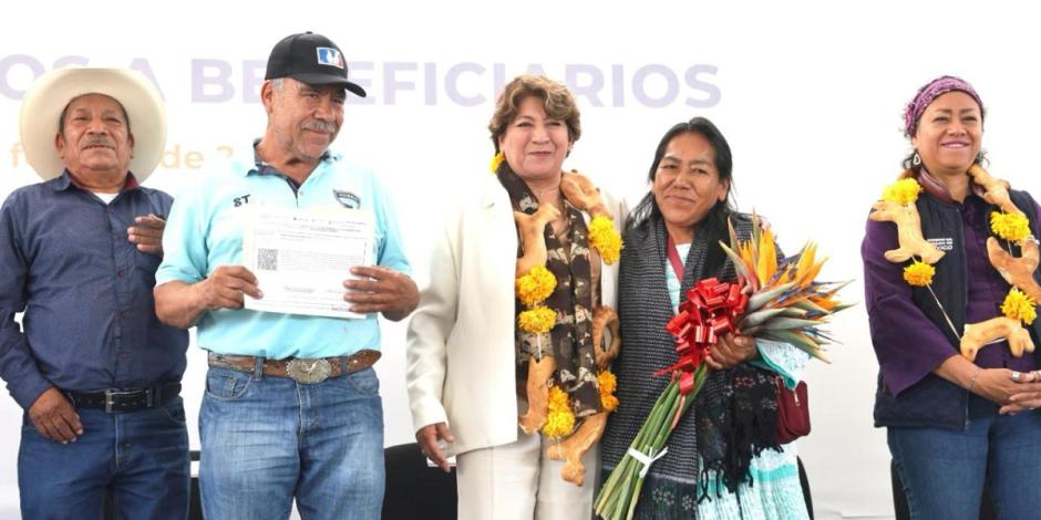 El Gobierno de Delfina Gómez impulsa acciones para fortalecer al campo mexiquense.