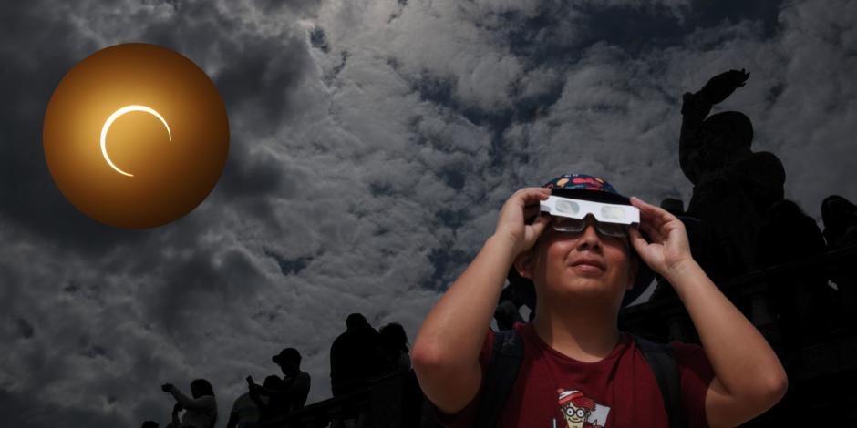 El eclipse solar 2024 debe ser visto con protección para no dañarse la vista.