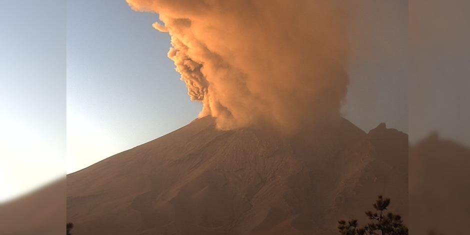 El volcán Popocatépetl inició este miércoles 28 de febrero con emisiones de gases y ceniza, que se dirigira a los municipios de 4 estados.
