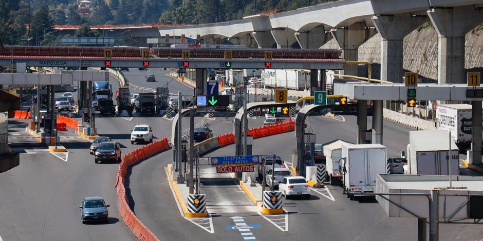 Aspecto de la autopista México-Toluca.