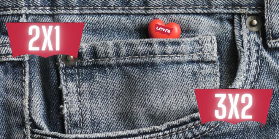 Este outlet te permitirá comprar jeans Levi's al 2x1 y al 3x2.