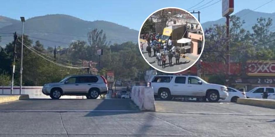 Normalistas bloquean accesos al Palacio de Gobierno de Chilpancingo en protesta por la muerte de un compañero.