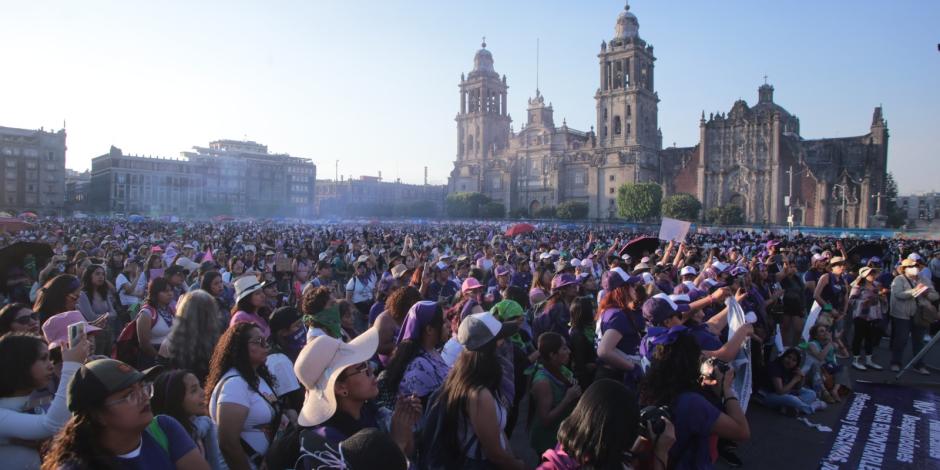 Asistieron más de 180 mil mujeres a la marcha.