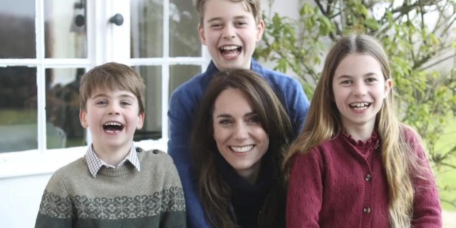 Palacio de Kensington revela primera foto oficial de Kate Middleton con motivo del Día de las Madres.