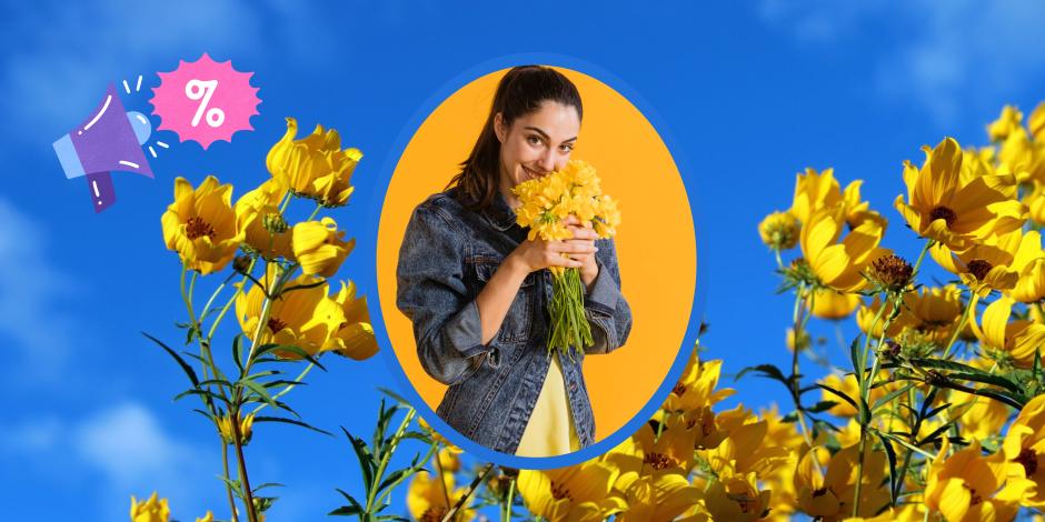 Infonavit ofrece descuento en compra de ramos de flores amarillas para regalar este 21 de marzo.