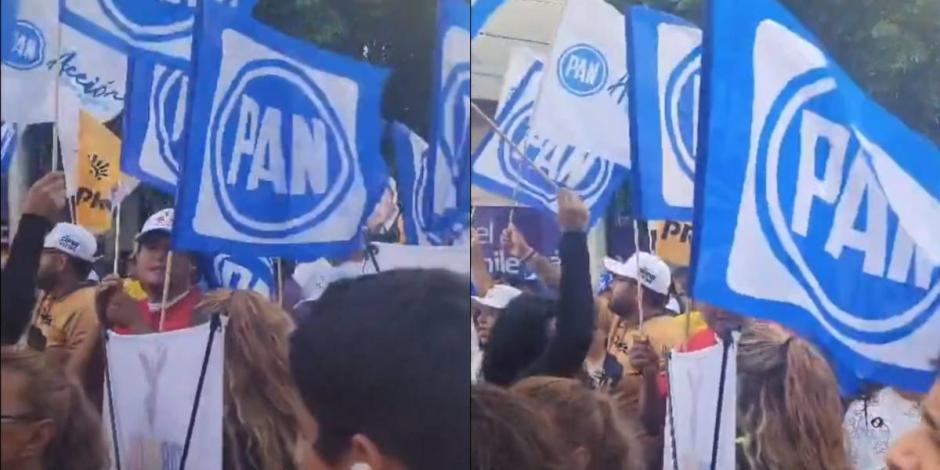 Debate Chilango. Simpatizantes de canditatos calientan los ánimos previo al evento