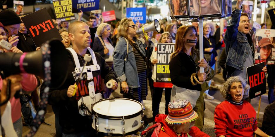 Con nuevas protestas, familias refuerzan su reclamo al Gobierno de Netanyahu, ayer