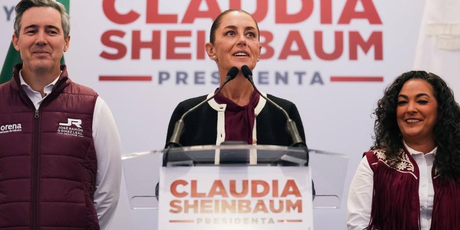 Claudia Sheinbaum, candidata presidencial por Sigamos Haciendo Historia, en fotografía de archivo.