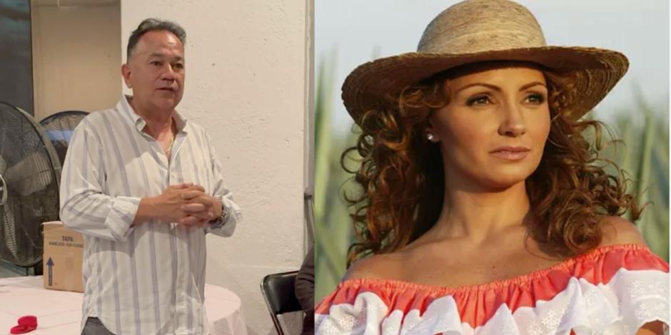 Angélica Rivera manda corona de flores a funeral de Nicandro Díaz González