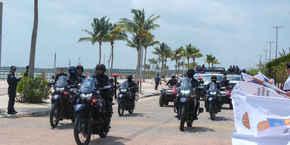 Operativo de seguridad en Quintana Roo por vacaciones de Semana Santa.